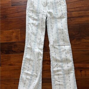 Maeve Ivory Textured Skirt